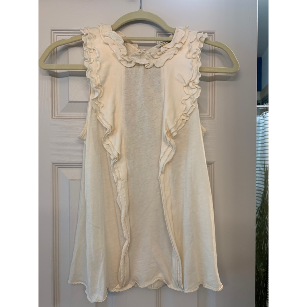 Leifsdottir Women Ruffled Cream Blouse